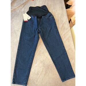 Isabel Maternity Over Belly Straight Jeans Dark Wash NWT Size‎ 8 Ingrid + Isabel